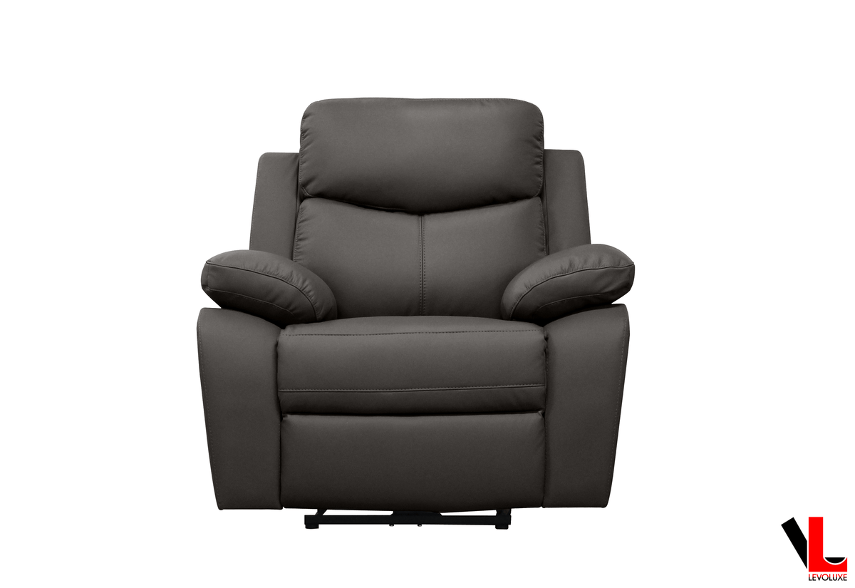 Aveon 3 Piece Pillow Top Arm Reclining Sofa, Loveseat and Chair Set in Leather Match - Available in 3 Colours