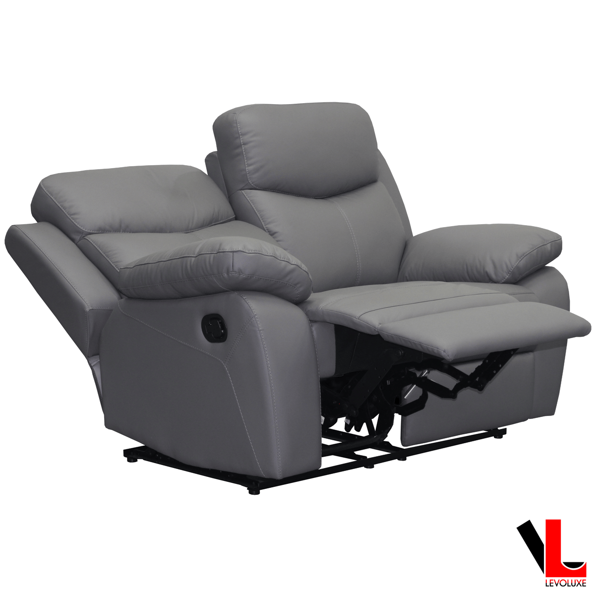 Aveon 3 Piece Pillow Top Arm Reclining Sofa, Loveseat and Chair Set in Leather Match - Available in 3 Colours