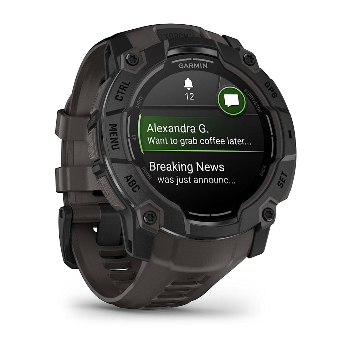 Garmin Instinct 3 – 50 mm, AMOLED Black with Charcoal Band