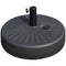 Outsunny 48lb Heavy Duty Patio Umbrella Stand: Water Filled Steel Pole Outdoor Base Black