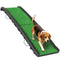 61 Inches Folding Pet Ramp with Grass Surface, Raised Side Rails, for Cars, SUVs