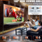 VEVOR Projector Screen with Stand, 150 inch 16:9 4K 1080 HD Outdoor Movie Screen with Stand, Wrinkle-Free Projection Screen with Tripods and Carry Bag