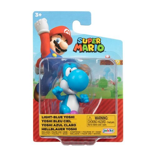 Nintendo Super Mario 2.5 inch Action Figure - Light Blue Running Yoshi 