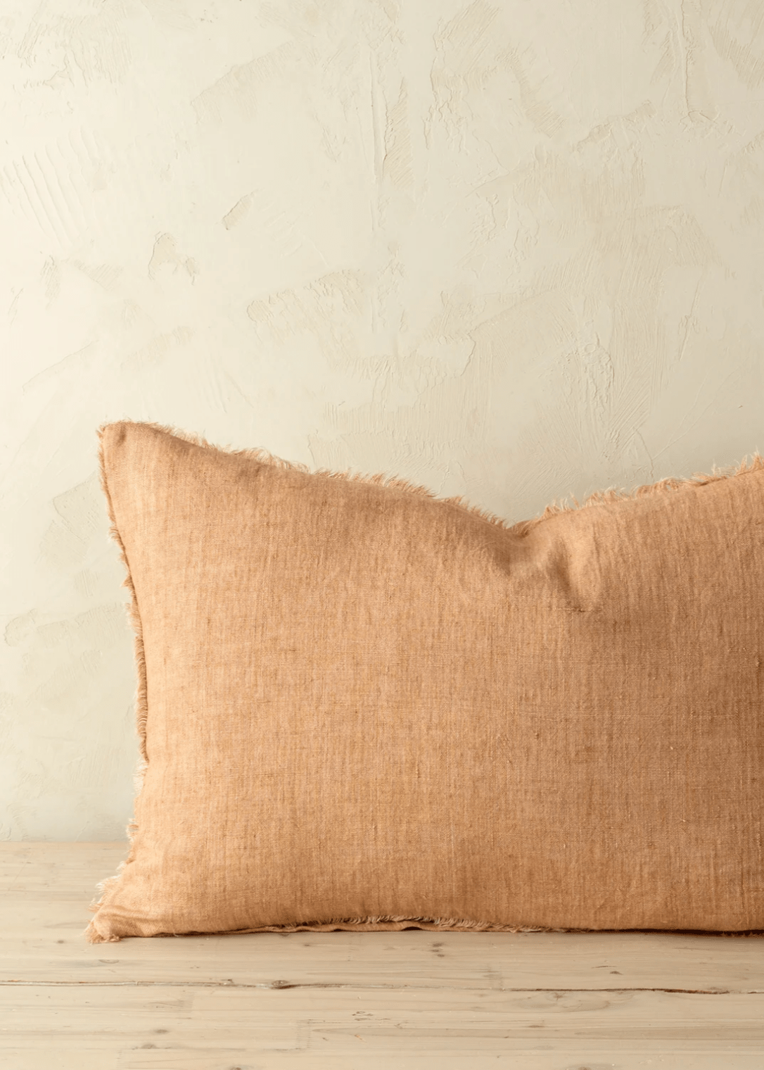 Lina Linen Pillow – Terracotta 