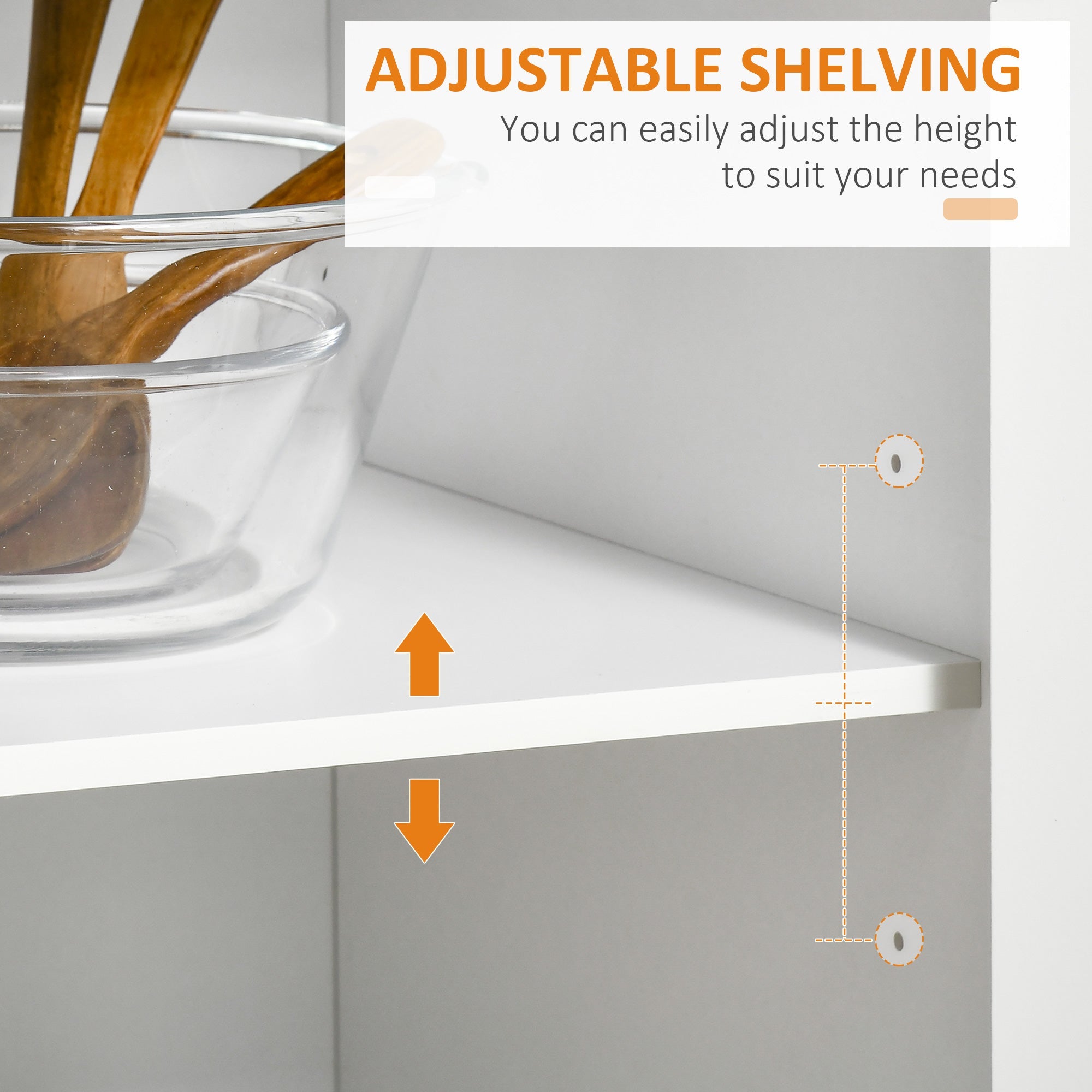 HOMCOM White Mobile Kitchen Island: Rubber Wood Top Cart with Storage Drawers, Cabinet & Towel Rack 