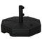 Outsunny Outdoor Patio Umbrella Base Stand Holder Market Parasol Weights Water Sand Filled Garden Poolside Black