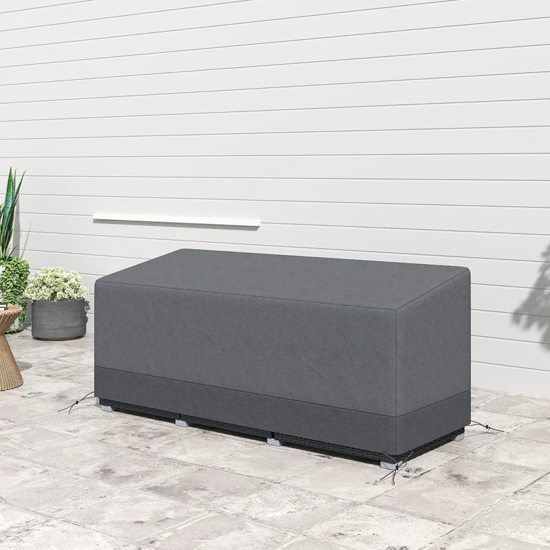 Patio Furniture Covers Waterproof for 3 Seater Sofa, 600D Heavy Duty Oxford Outdoor Patio Cover, 75" x 28.3" x 29.9", Grey