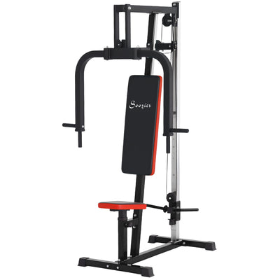 Soozier Chest Fly and Chest Press Machine for Back, Pectoral, Rear Deltoid and Shoulder Training, Black 