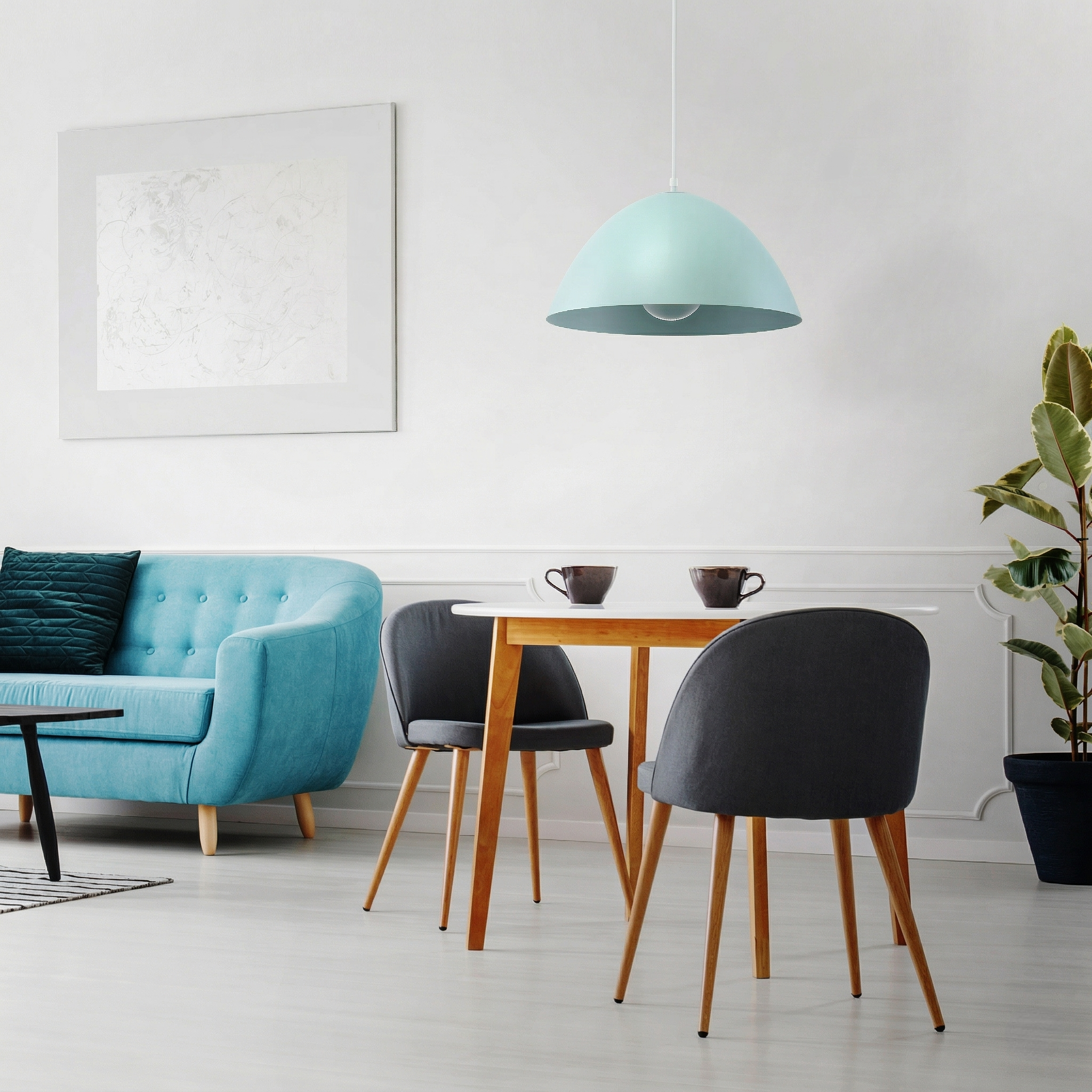 FARO Mid-Century Modern Pendant Ceiling Light Fixture for Kitchen Island, Dining Room & Living Room