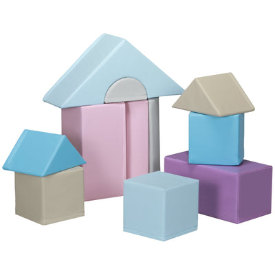 Soozier 11 Piece Soft Play Blocks Kids Climb and Crawl Gym Toy Foam Building Multicolour 