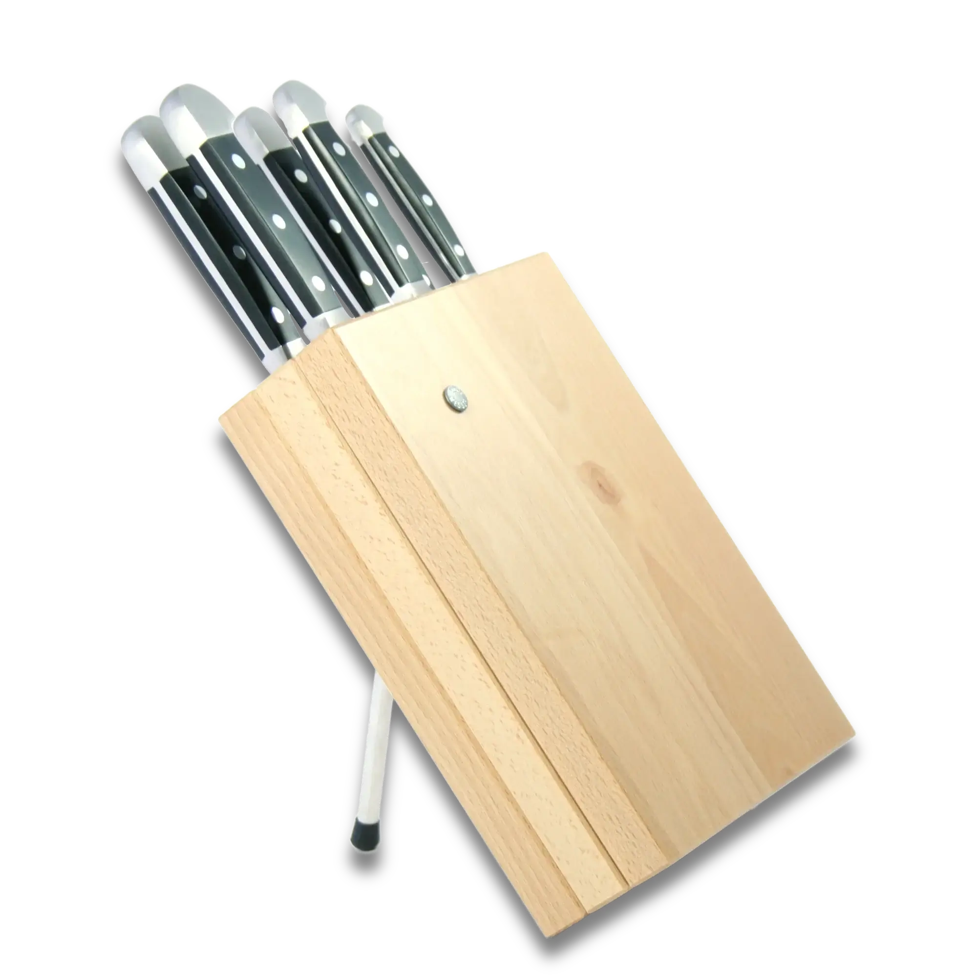 Knife Block Holder - Milly Beech Wood - (Knife not included) 