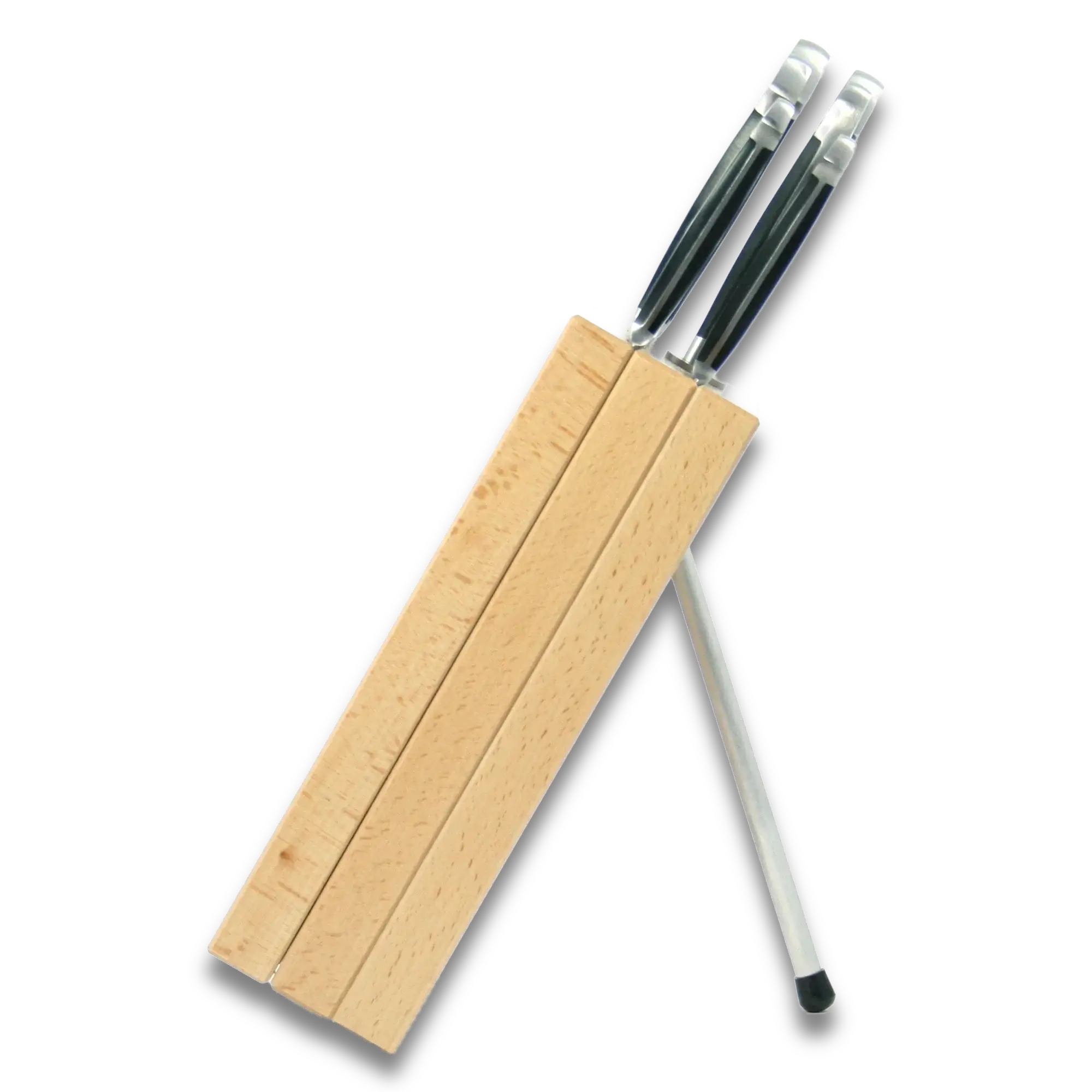 Knife Block Holder - Milly Beech Wood - (Knife not included) 