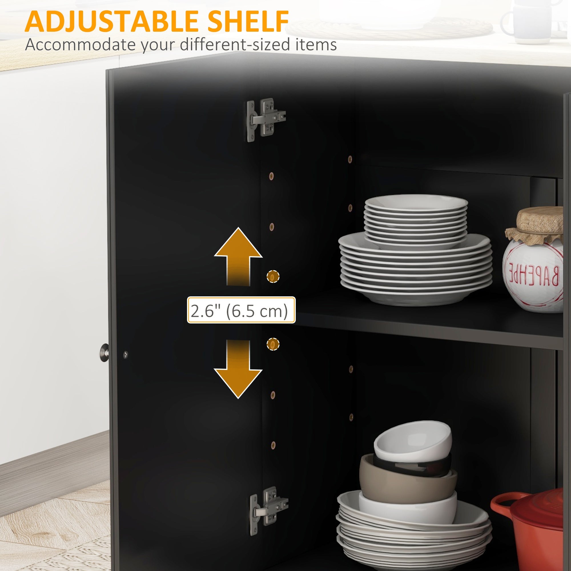 HOMCOM Mobile Kitchen Island: On Wheels, Drop Leaf, Drawers, Natural Wood Top, Storage Cart 