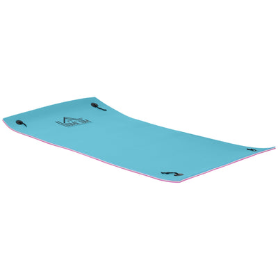 HOMCOM 10x5ft Floating Mat Floating Lily Pad Water Carpet Float Aqua Mat Water Recreation and Relaxing in Pool Beach Lake 