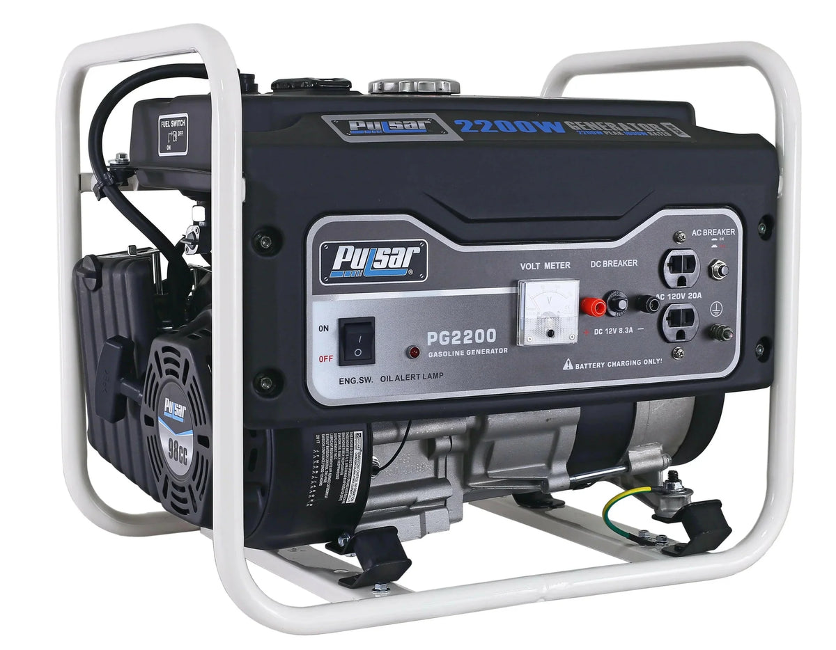 2300W Portable Gasoline Generator – 2200W Peak, 1600W Running, 98cc OHV Engine, CARB & EPA Approved