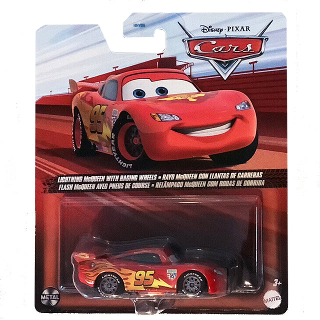 Disney Pixar Cars - Lightning McQueen with Racing Wheels 