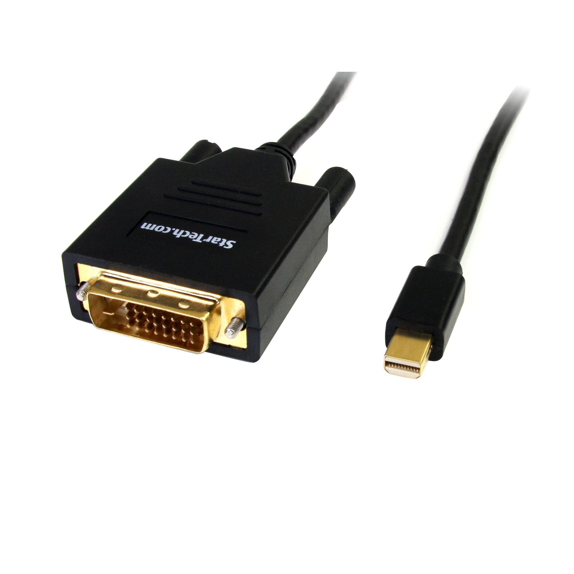 6ft (1.8m) Mini DisplayPort to DVI Cable - Mini DP to DVI Adapter Cable - 1080p Video - Passive mDP to DVI-D Single Link, mDP or Thunderbolt 1/2 Mac/PC to DVI Monitor/Display 