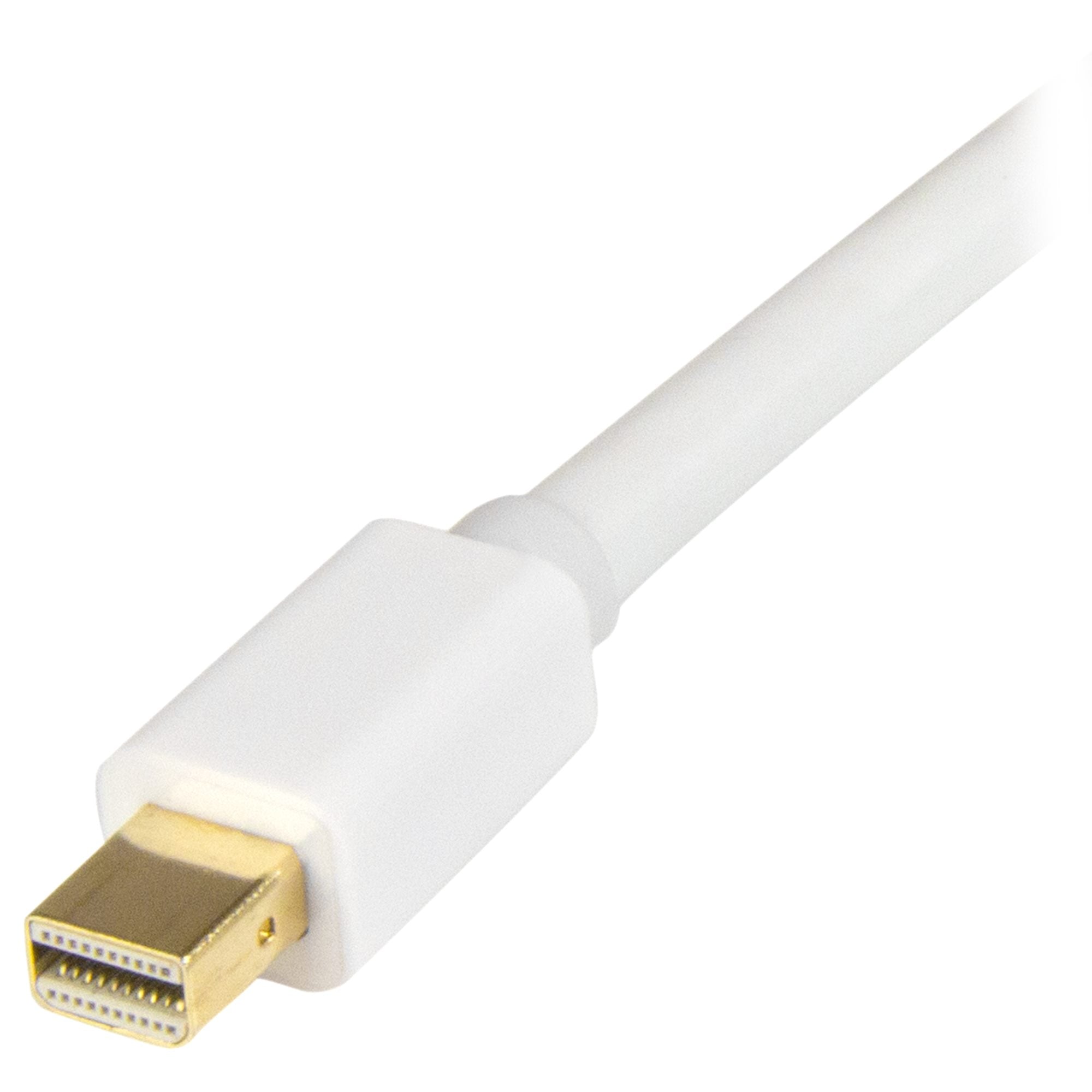 3.3ft (1m) Mini DisplayPort to HDMI Converter Cable - 4K - White 