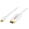 6.6ft (2m) Mini DisplayPort to HDMI Cable - 4K 30Hz Video - mDP to HDMI Adapter Cable - Mini DP or Thunderbolt 1/2 Mac/PC to HDMI Monitor - mDP to HDMI Converter Cord - White