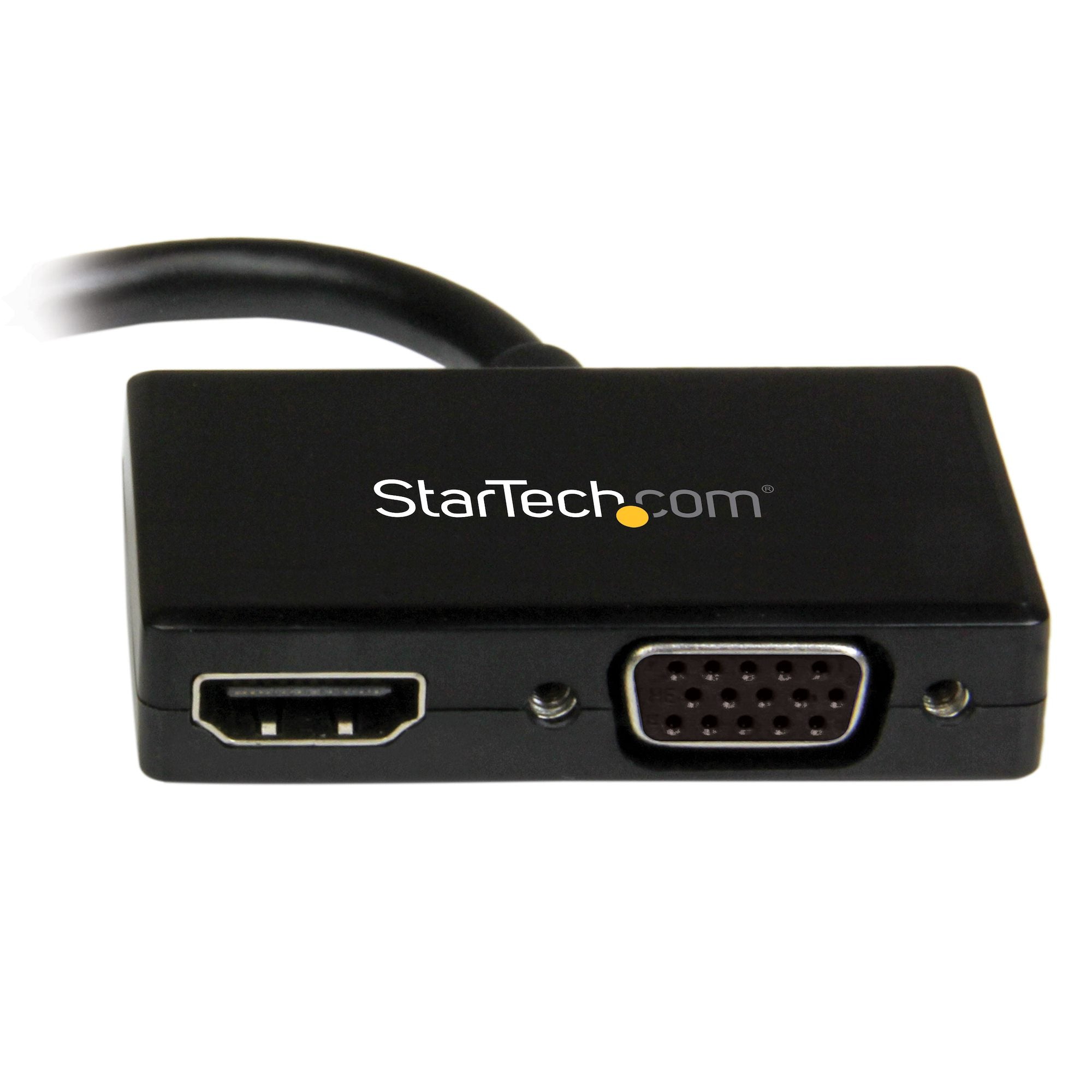 Travel A/V Adapter: 2-in-1 Mini DisplayPort to HDMI or VGA Converter 