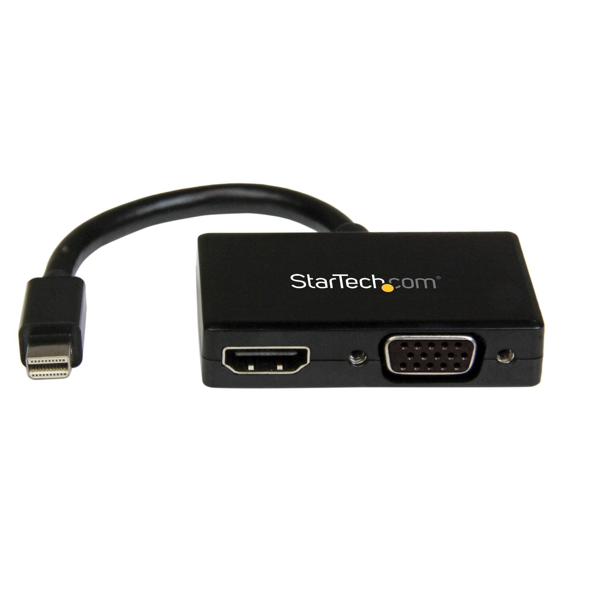 Travel A/V Adapter: 2-in-1 Mini DisplayPort to HDMI or VGA Converter 