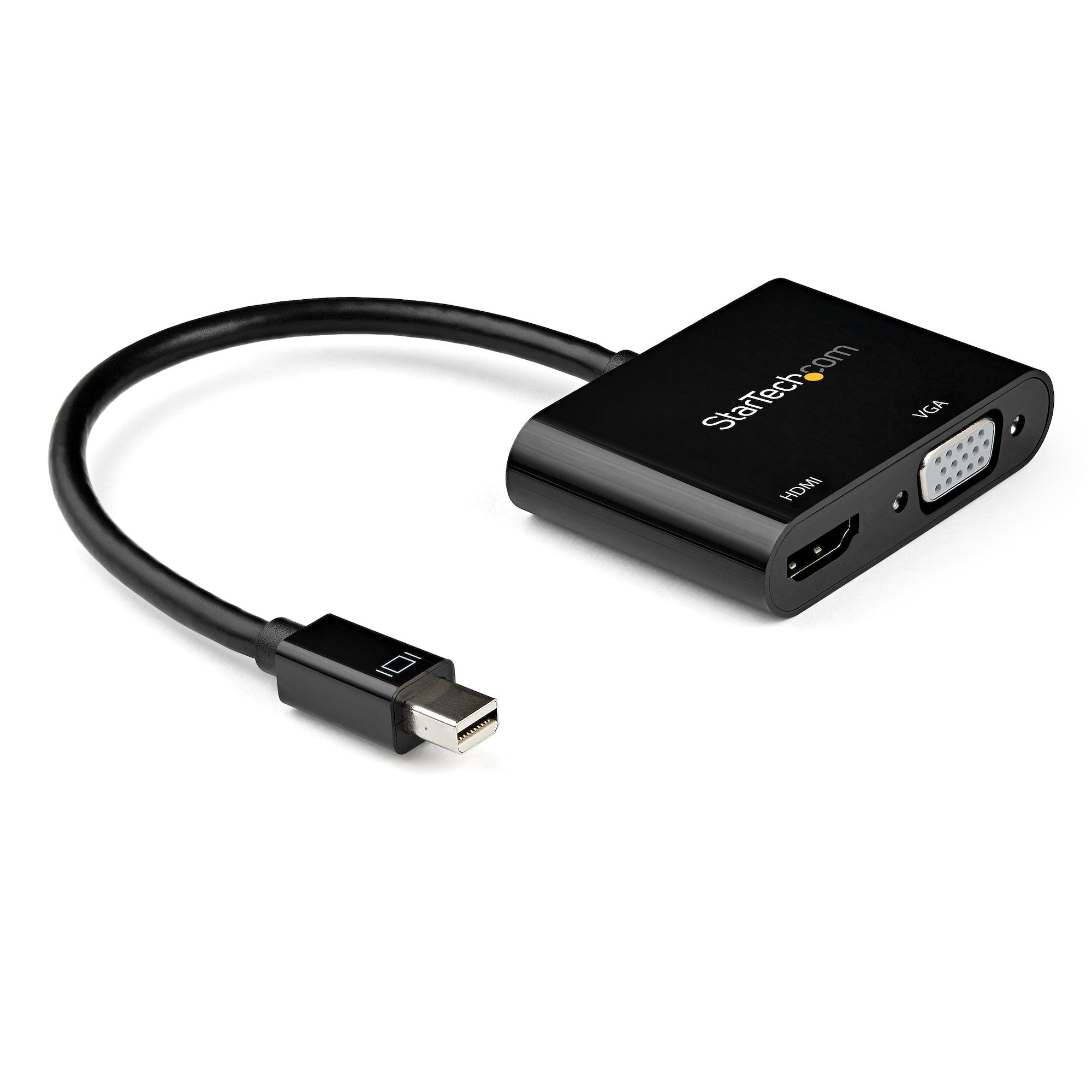 Mini DisplayPort to HDMI VGA Adapter - mDP 1.2 HBR2 to HDMI 2.0 (4K 60Hz) or VGA 1080p Video Converter Dongle - Mini DP to HDMI or VGA Monitor - Thunderbolt 2 Compatible 