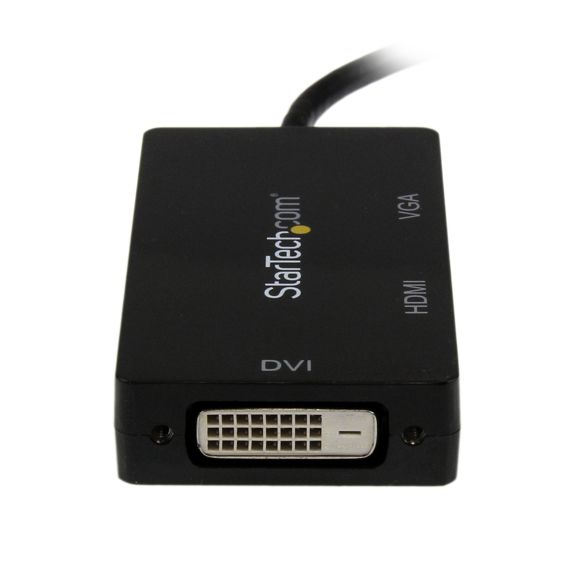Travel A/V Adapter: 3-in-1 Mini DisplayPort to VGA DVI or HDMI Converter 