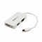 Travel A/V Adapter: 3-in-1 Mini DisplayPort to VGA DVI or HDMI Converter - White