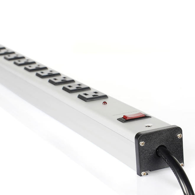 12-Outlet Surge Protector Power Strip with 5 ft Cord, 1200 Joules, 125V/15A