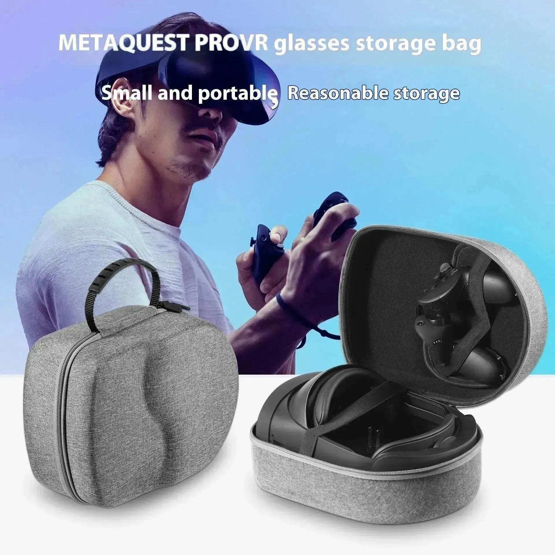 Meta Quest Pro All-in-one VR Glasses Game Console Portable Storage Bag Hand Protective Bag Accessories 