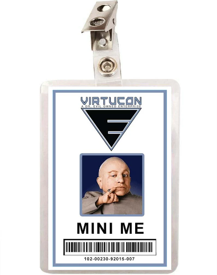 Austin Powers Mini Me Virtucon ID Badge 