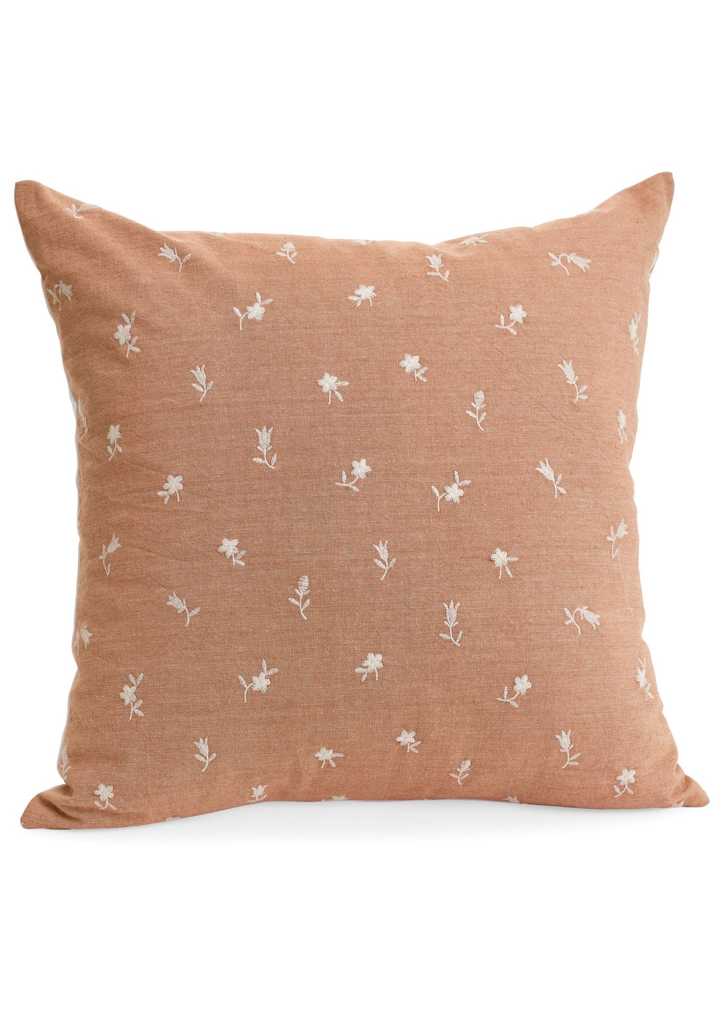 Misty Pink Embroidered Cushion 