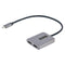 USB-C to Dual HDMI Adapter, USB Type-C Multi-Monitor MST Hub, Dual 4K 60Hz HDMI Laptop Display Extender / Splitter, HDR, Extra-Long Built-In Cable - Windows Only