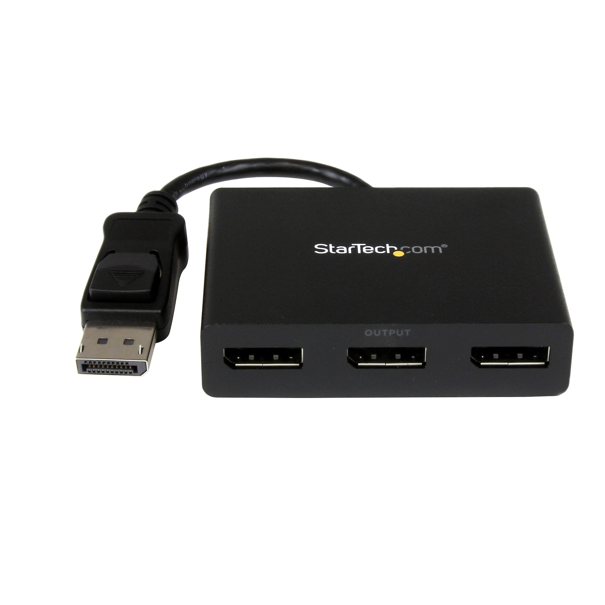 3-Port DisplayPort 1.2 Splitter, DisplayPort to 3x DP Multi-Monitor Adapter, Dual 4K 30Hz and 1080p 60Hz Computer MST Hub - Windows Only 