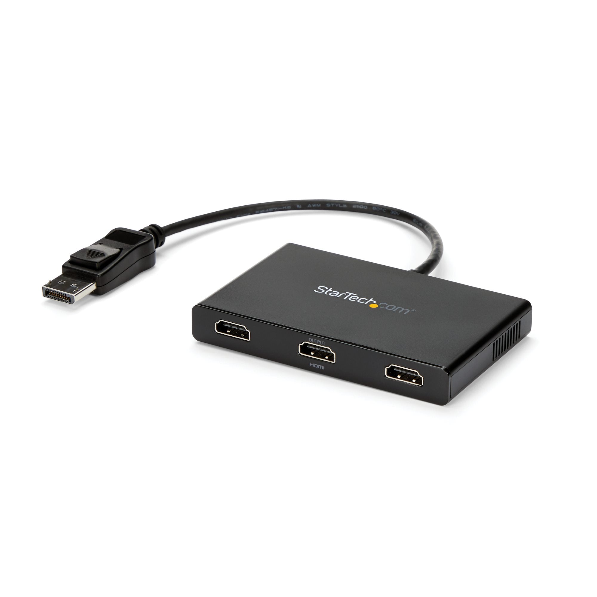 3-Port Multi Monitor Adapter - DisplayPort 1.2 to 3x HDMI MST Hub - Triple 1080p HDMI Monitors - Video Splitter for Extended Desktop Mode on Windows PCs Only - DP to 3x HDMI 