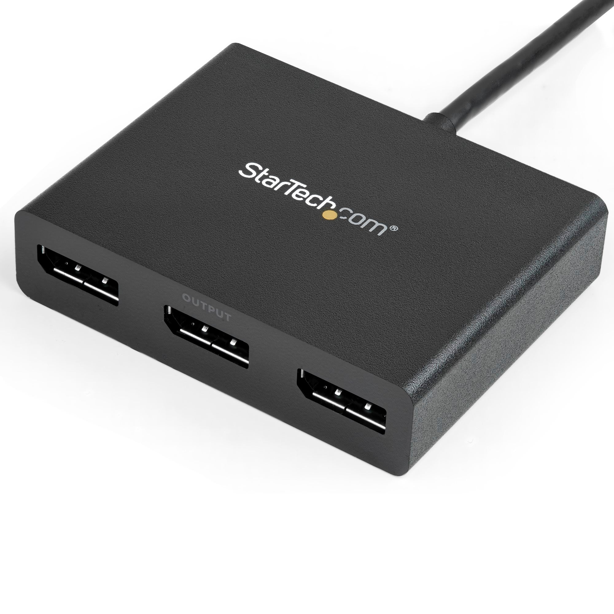 3-Port Multi Monitor Adapter - Mini DisplayPort to DisplayPort MST Hub, Dual 4K 30Hz & 1x 1080p - Video Splitter for Extended Desktop Mode on Windows Only - mDP 1.2 to 3x DP 