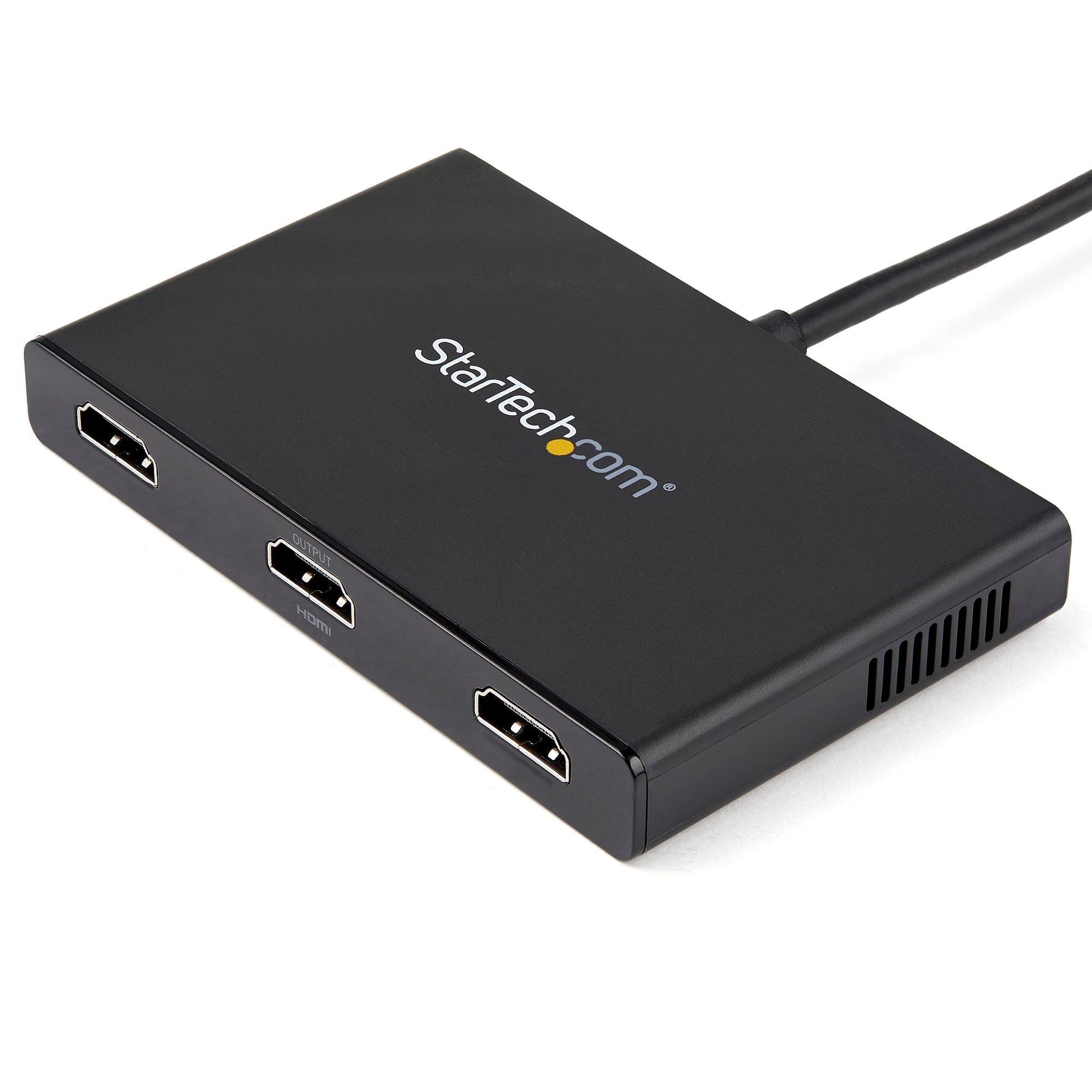 3-Port Multi Monitor Adapter - Mini DisplayPort to HDMI MST Hub - Triple 1080p or Dual 4K 30Hz - Video Splitter for Extended Desktop Mode on Windows Only - mDP 1.2 to 3x HDMI 