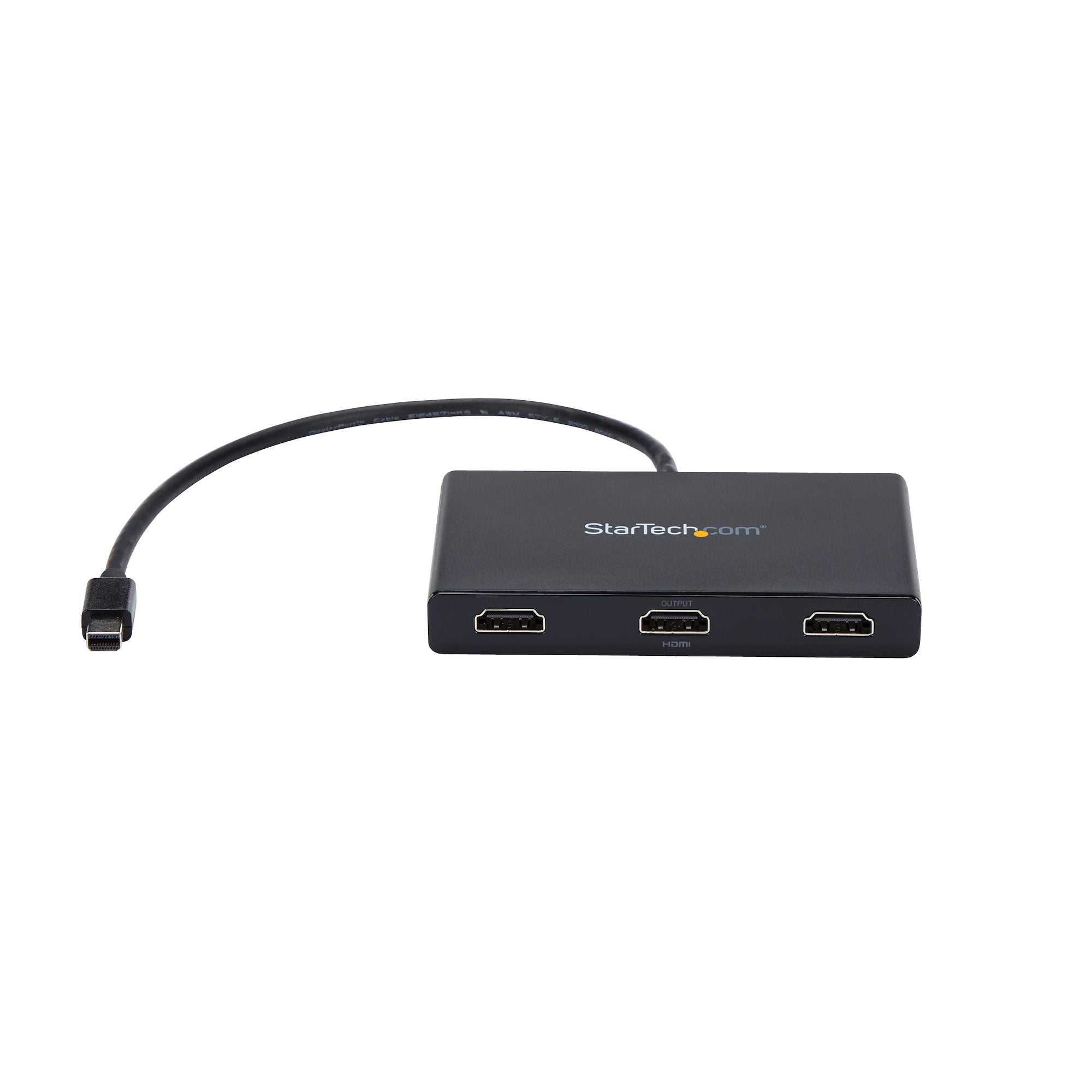 3-Port Multi Monitor Adapter - Mini DisplayPort to HDMI MST Hub - Triple 1080p or Dual 4K 30Hz - Video Splitter for Extended Desktop Mode on Windows Only - mDP 1.2 to 3x HDMI 