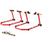 Motorcycle Stand Lift, 850 lbs Capacity Front & Rear Combo Wheel Paddock Stand Lift for Dirt Bikes, Red