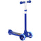 Qaba 3 Wheel Kids Scooter, Toddler Kick Scooter with Adjustable Height, Rear-Fender Brake, LED Light, TPE Handlebar, Blue