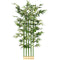 5ft Tall Artificial Bamboo Tree, Decorative Faux Plant with Pine Wood Base for Indoor Home Office Decor
