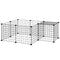 Pet Playpen, DIY Cage House for Small Animals, Guinea Pigs, Hedgehogs, Black