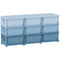 Qaba 3 Tier Kids Toy Organizer and Storage Bins with 9 Plastic Drawers, Blue