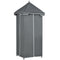 Outsunny Rolling Towel Rack Pool Outdoor Covered Caddy Shelf Basket PE Rattan Wicker