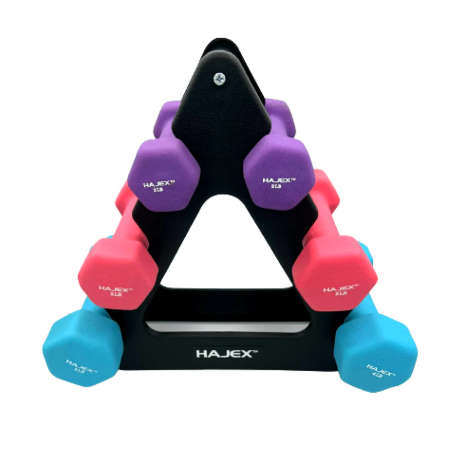 Neoprene Dumbbells Pairs & Sets With Rack 