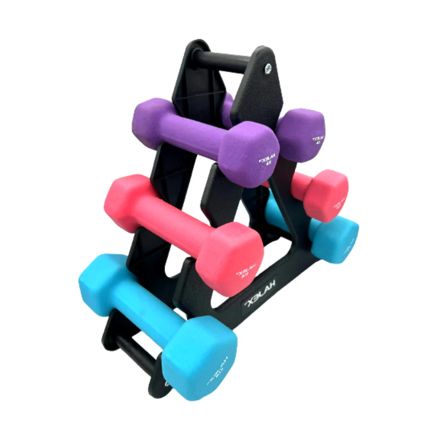 Neoprene Dumbbells Pairs & Sets With Rack 