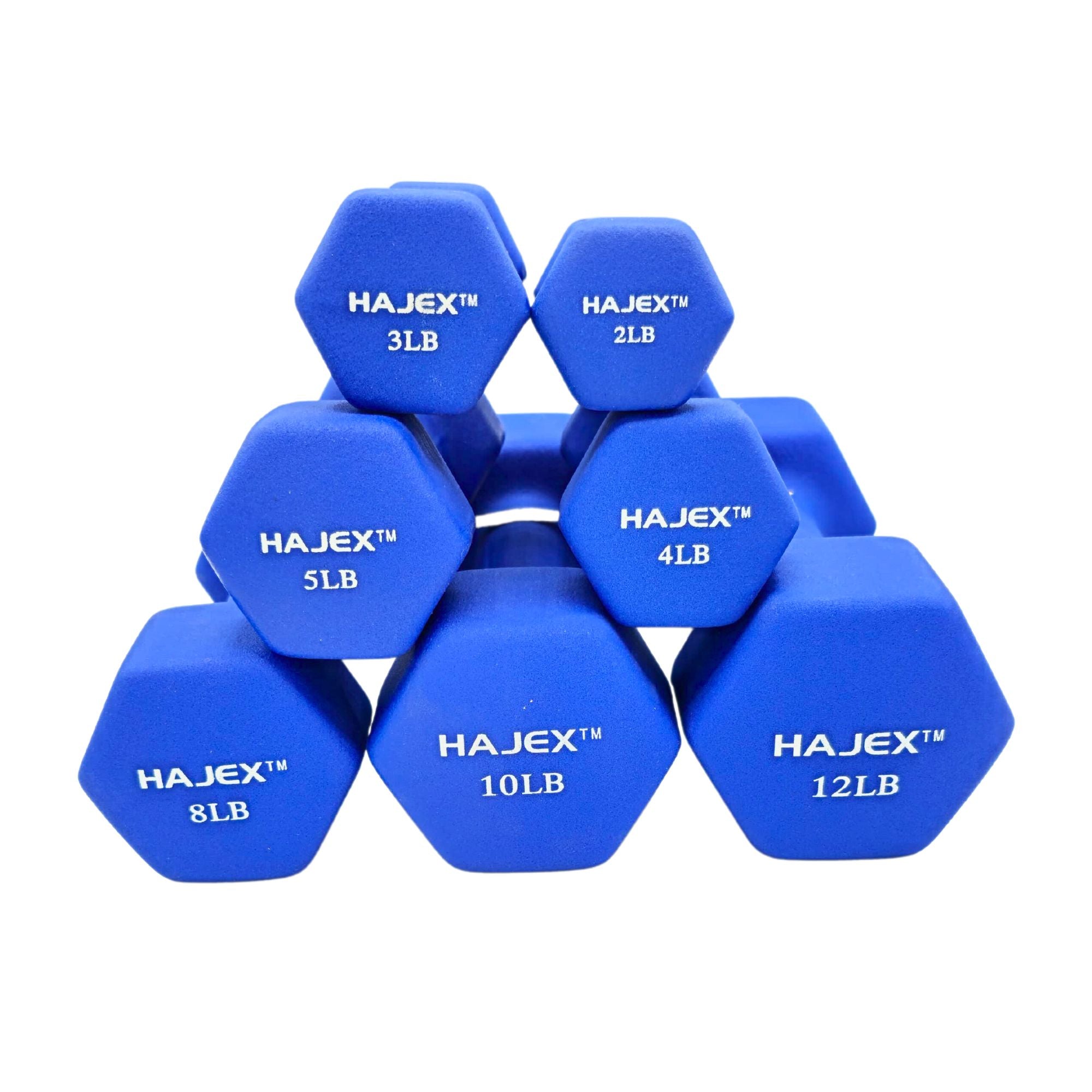 Neoprene Dumbbells Pairs & Sets With Rack 