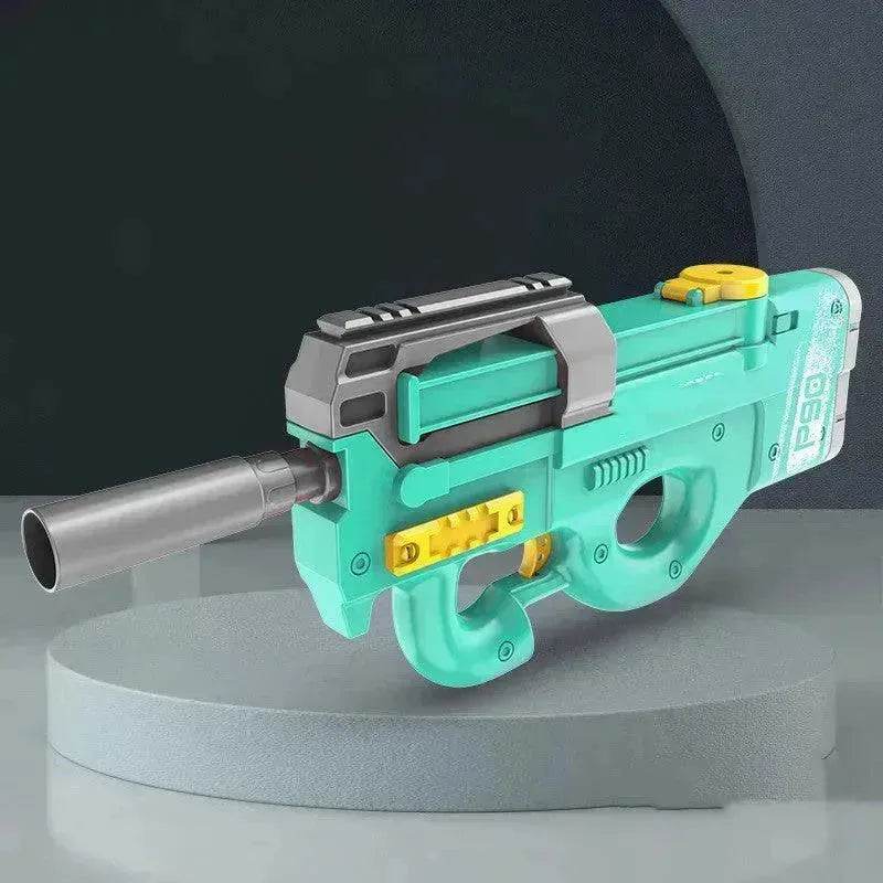 New P90 Electric Water Gun High-Tech Kids Toys Outdoor Beach Pool Large Capacity Summer Gel Blasting Water Gun For Adults 