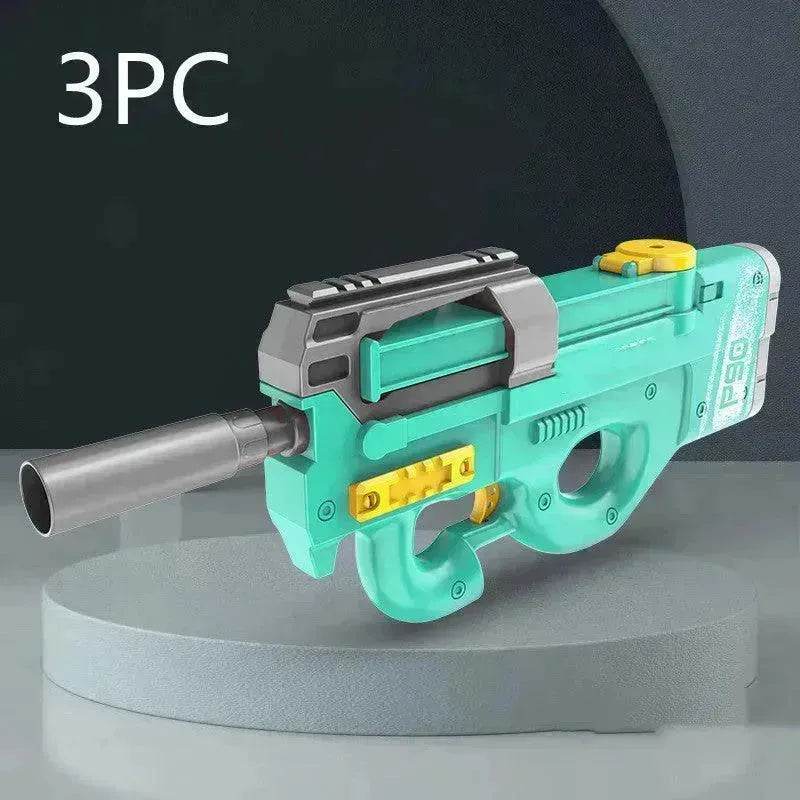 New P90 Electric Water Gun High-Tech Kids Toys Outdoor Beach Pool Large Capacity Summer Gel Blasting Water Gun For Adults 