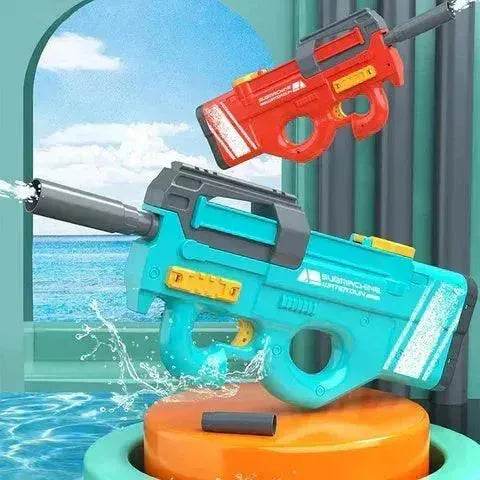 New P90 Electric Water Gun High-Tech Kids Toys Outdoor Beach Pool Large Capacity Summer Gel Blasting Water Gun For Adults 